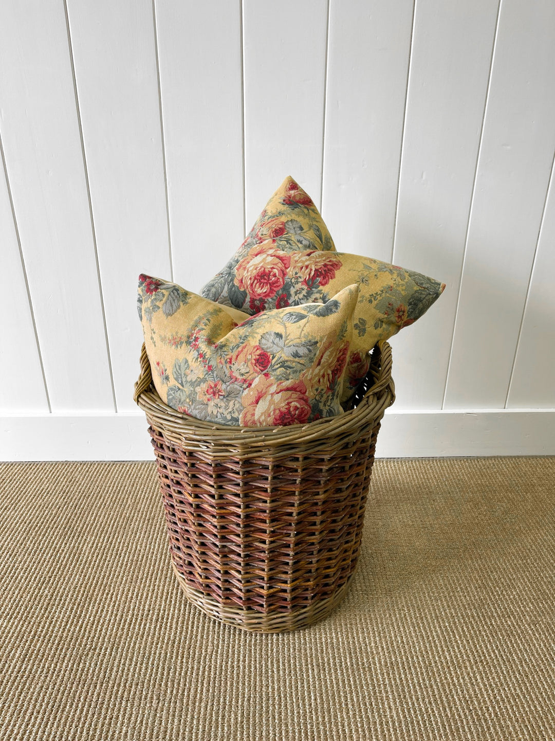 Beautiful Handmade English Log Basket