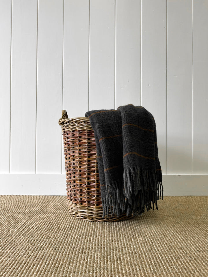 Beautiful Handmade English Log Basket