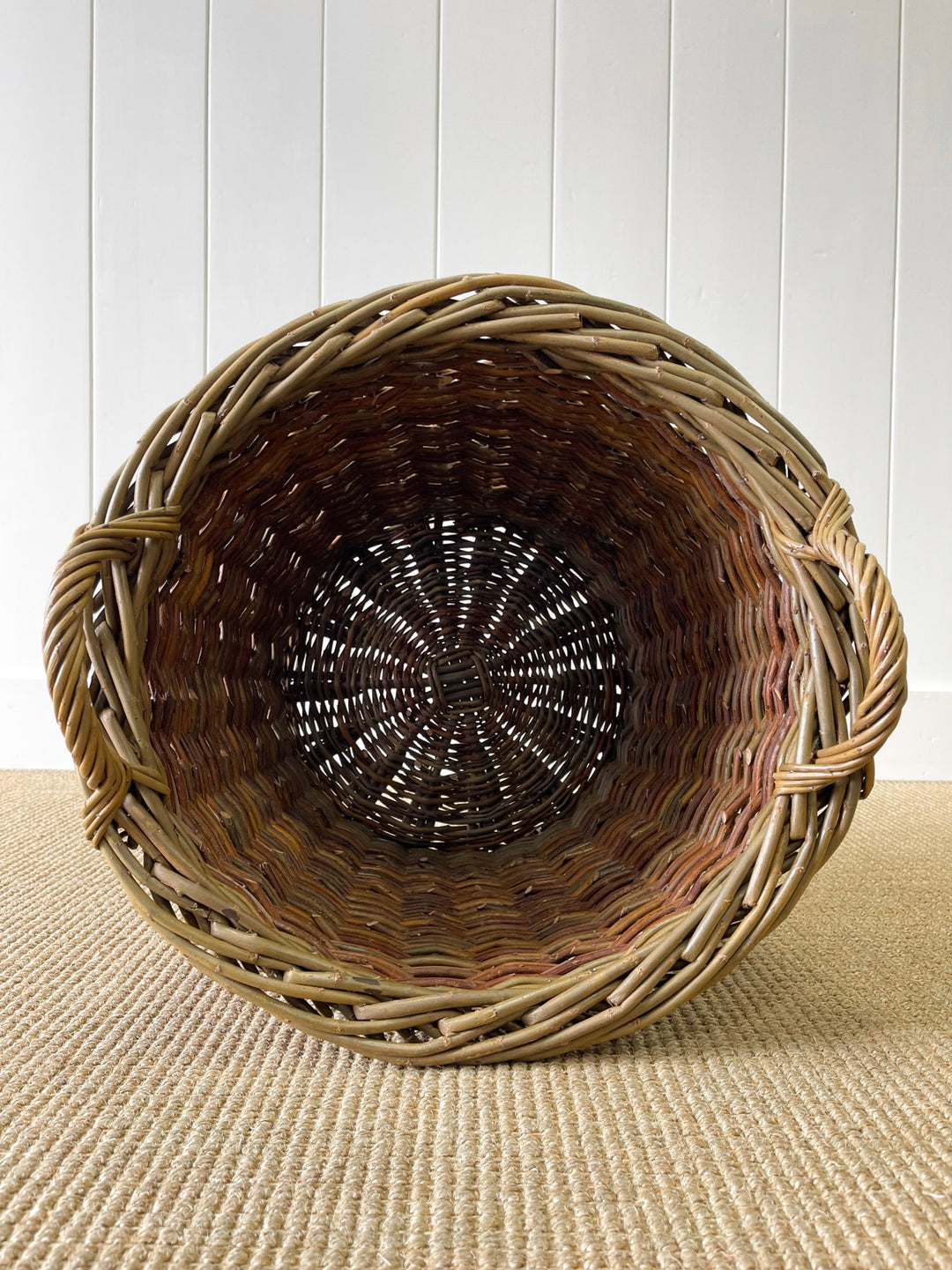 Beautiful Handmade English Log Basket