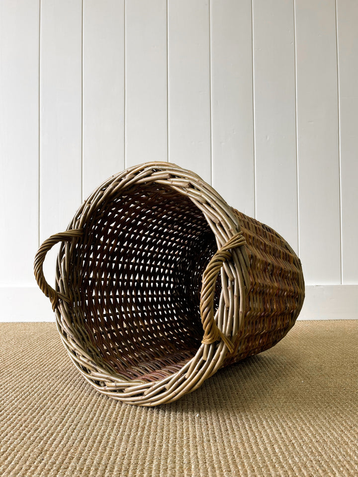 Beautiful Handmade English Log Basket