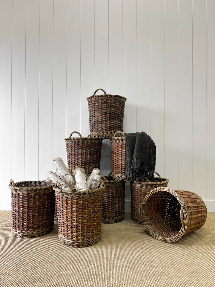 Beautiful Handmade English Log Basket