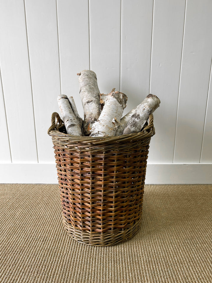 Beautiful Handmade English Log Basket