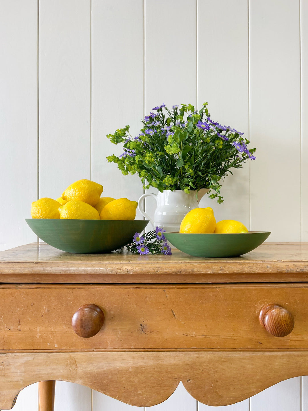 Painted Wooden Bowl