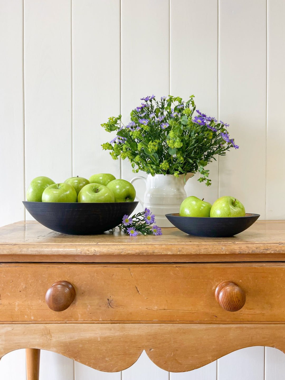 Painted Wooden Bowl