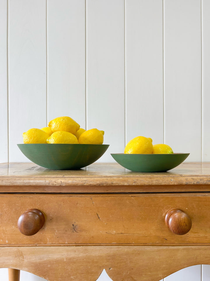 Painted Wooden Bowl