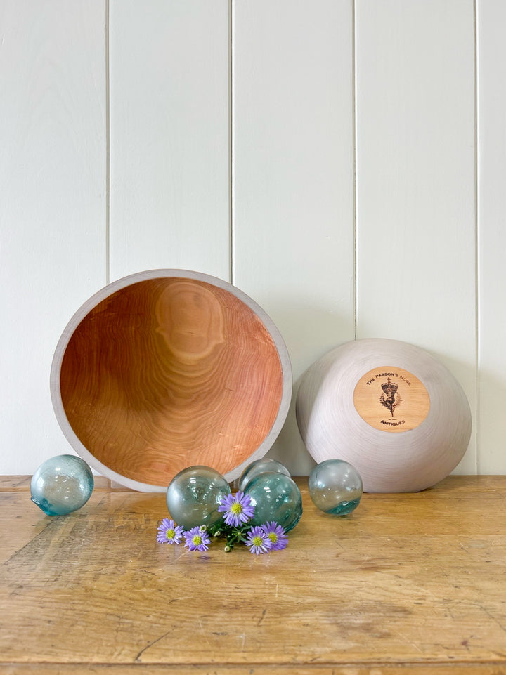 Painted Wooden Bowl