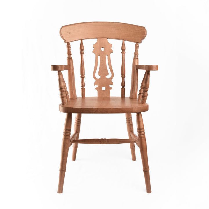 Farmhouse Fiddleback Carver Chair