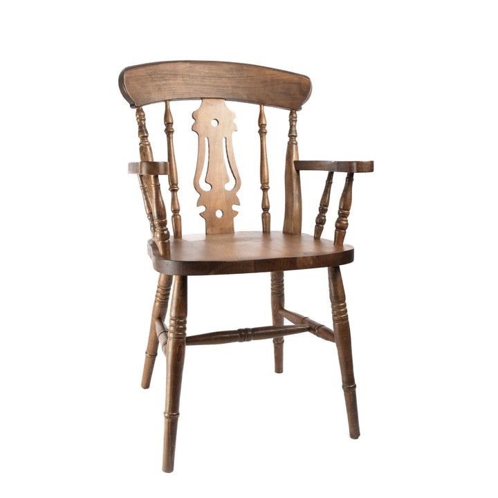 Farmhouse Fiddleback Carver Chair