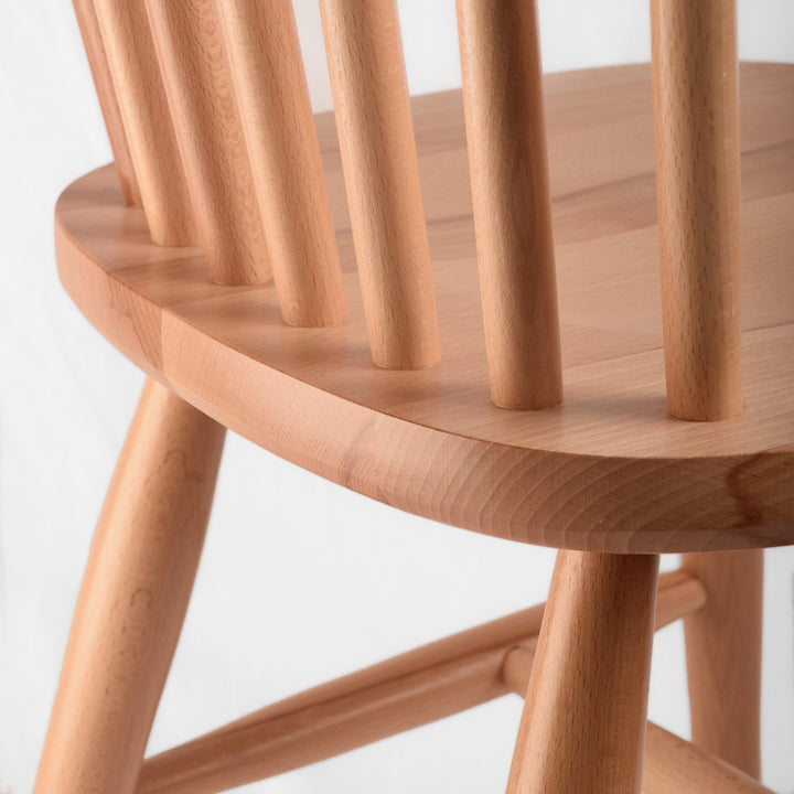 Scandinavian Mandal Dining Chair, Beech