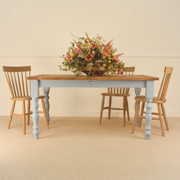 Traditional Oak Dining Set with Chairs