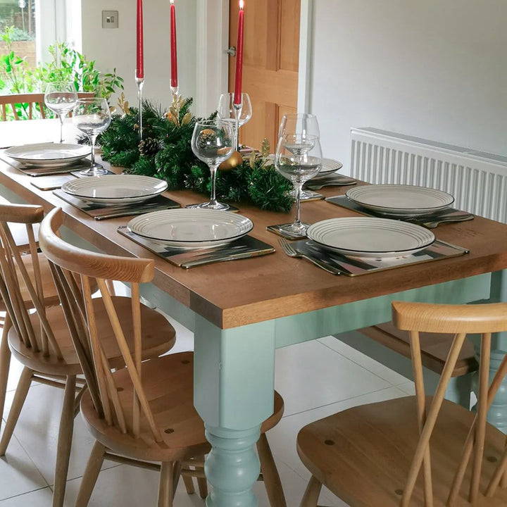 Traditional Farmhouse Table, Oak